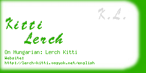 kitti lerch business card
